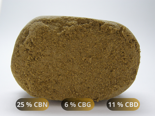 Résine Mousseux CBN à la texture mousseuse et friable, arômes agrumes et fleurs blanches